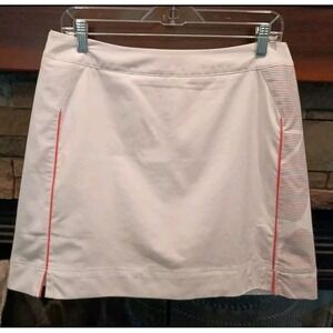 Adidas Womens Sz 10 Climacool Skort Tennis Golf Pickle Ball Side Zip Coral‎ Blue